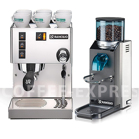 Super Proffessional and high-quality Espresso Machine with grinder - Rancilio: Silvia + Rocky 